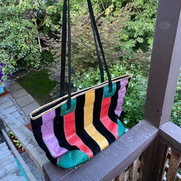 Vintage 80s/90s made in USA leather tote - Picture 15 of 15